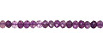 Amethyst (A) Faceted Rondelle 3x4-5mm