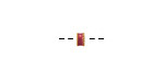 Ruby Red Enamel & 24K Gold (plated) Large Hole Small Spacer 2.5x4mm