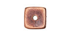 Mykonos Antique Copper (plated) Rounded Square Heishi 16mm