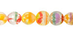 Czech Glass (German Glass) Tropical Mix Melon Round 10mm