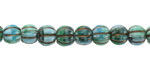 Czech Glass Amazon w/ Bronze Wash Large Hole Melon Round 8mm