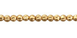 Czech Glass Matte Gold Melon Round 4mm