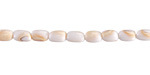 Conch Shell Irregular Rounded Tube 6-7x4mm