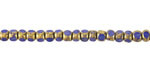 Czech Glass Cobalt w/ Textured Antique Gold Trica Beads 3x4mm