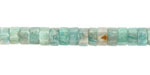 Brazil Amazonite Microfaceted Heishi 3x6mm