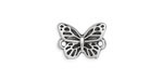 Antique Silver (plated) Butterfly Focal Link 14.5x11mm