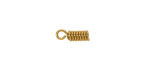 Mykonos Solid Brass Coil 2mm Cord End 11x4mm