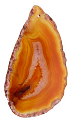 Canyon Agate Freeform Slice w/ Natural Edge Focal 31-51x55-100mm