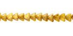 Czech Glass Luster Dandelion Yellow Picasso Half Pinch Bead 4x7mm