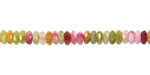Tourmaline Faceted Spacer Rondelle 2x5mm