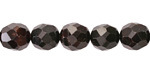 Garnet Microfaceted Egg Nugget 10x9mm