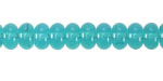 Capri Blue Opal Glass Rondelle 5x8mm