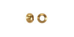 Mykonos Solid Brass Large Hole Rondelle 4x7mm