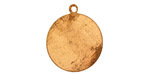 Brass Circle Blank Pendant 19x22mm