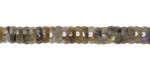 Labradorite Microfaceted Heishi 2x6mm