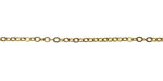 Waterproof 18K Gold PVD Plated Stainless Steel Delicate Cable Chain, 2.25x1.75mm links, 25ft Spool