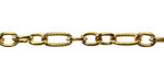 Waterproof 18K Gold PVD Plated Stainless Steel 1:3 Textured Cable Chain, 25ft Spool
