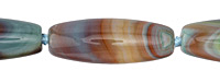 Blue Haze Agate Rice 38-40x13-15mm