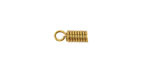 Mykonos Solid Brass Coil 2.5mm Cord End 11x4mm