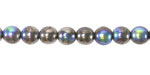 Czech Glass Antique Silver AB Round Druk 6mm