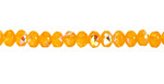 Czech Glass Sunshine AB Fire Polished Rondelle 3x5mm