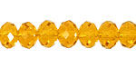 Marmalade Crystal Faceted Rondelle 8mm