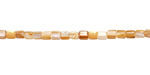 Natural Mussel Shell Mother of Pearl Irregular Barrel 3.5mm