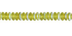 Czech Glass Textured Peridot AB Spacer 2x6mm