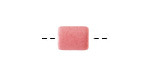Mykonos Ceramic Rose Pink Tube Spacer 9-10x8mm