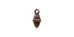 Antique Copper (plated) Seed Focal 13x6mm