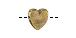 Mykonos Antique Brass (plated) Heart Focal Bead 19mm