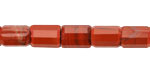 Red Jasper Microfaceted Tube 7x10mm