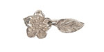 Green Girl Sterling Silver Rose Blossom Clasp 30x14mm