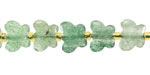 Green Strawberry Quartz Microfaceted Butterfly 8x10mm