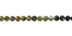 Green Tourmaline Microfaceted Round 4mm