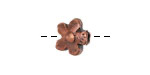 Mykonos Antique Copper (plated) Flower Bead 13mm