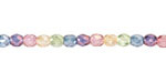 Czech Glass Luster Mix Fire Polished Round 4mm