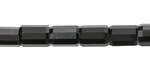 Black Obsidian Microfaceted Tube 7x10mm