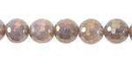 Gray Agate w/ AB Luster Faceted Round 10mm