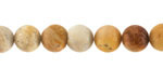 Indonesian Fossil Coral (Matte) Round 8mm