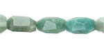 Brazil Amazonite Microfaceted Long Nugget 9x14mm