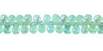Czech Glass Island Blue AB Teardrop 4x6mm