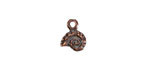 Mykonos Antique Copper (plated) Tiny Nautilus Charm 9x11mm
