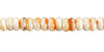Spiny Oyster Shell (Light) Rondelle 6mm