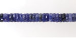 Sodalite Microfaceted Heishi 2x6mm