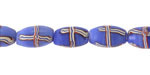 Indonesian Blue French Cross Rice 12-13x7mm