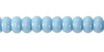 Blue Turquoise Glass Rondelle 5x8mm