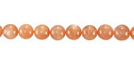 Peach Moonstone (light) Round 6mm