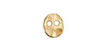 Satin Hamilton Gold (plated) Organic Oval Button 11x13mm