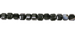 Black Sardonyx Faceted Cube 4mm